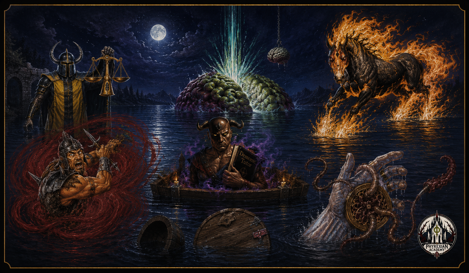 Phyrexian Academy Old School 93/94 artwork